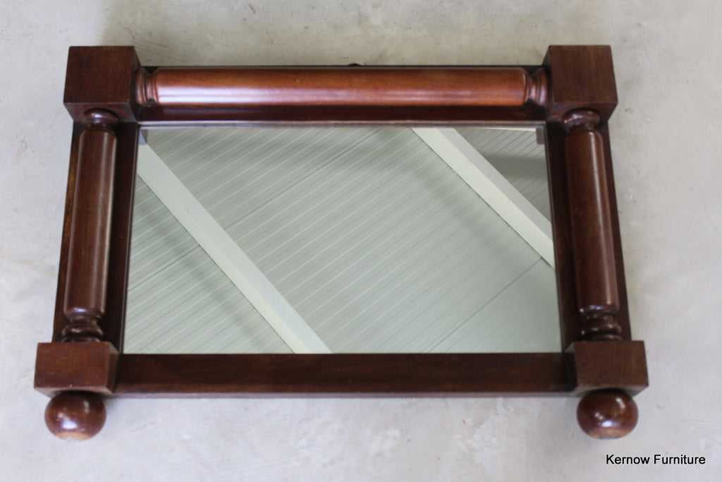 Victorian Mahogany Overmantle Mirror - Kernow Furniture