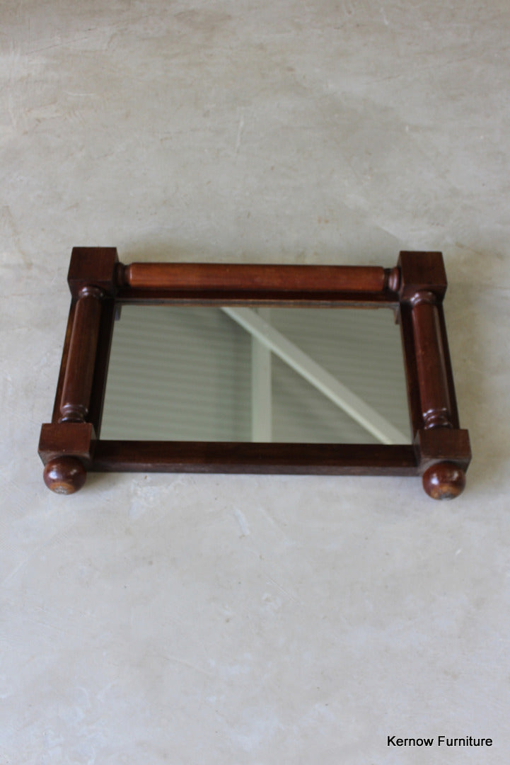 Victorian Mahogany Overmantle Mirror - Kernow Furniture