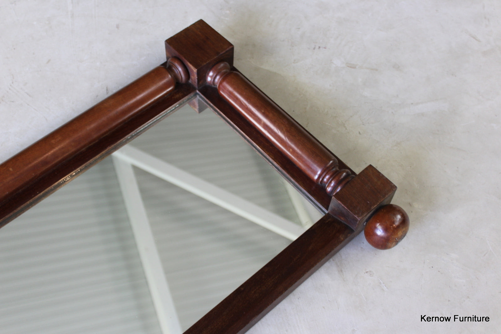 Victorian Mahogany Overmantle Mirror - Kernow Furniture