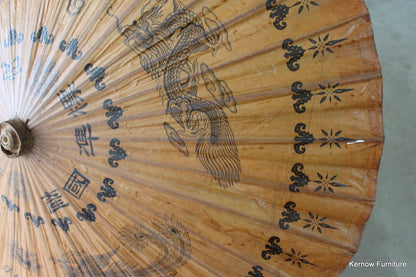 Oriental Paper Parasol - Kernow Furniture