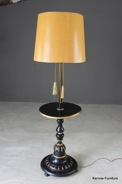 Black & Gold Standard Lamp - Kernow Furniture