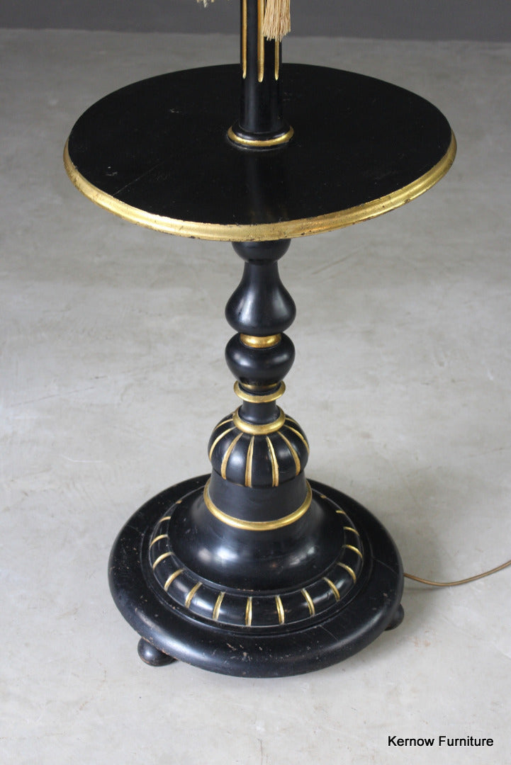 Black & Gold Standard Lamp - Kernow Furniture