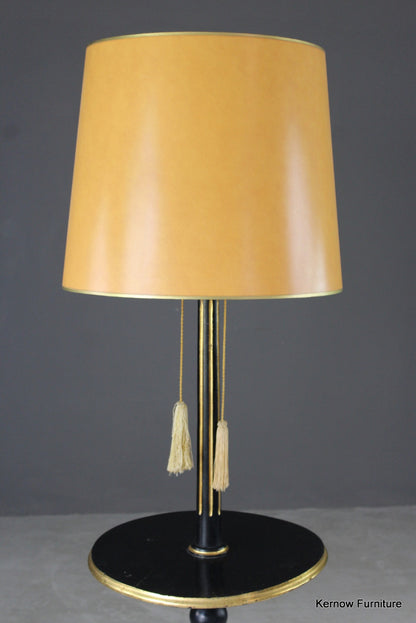 Black & Gold Standard Lamp - Kernow Furniture