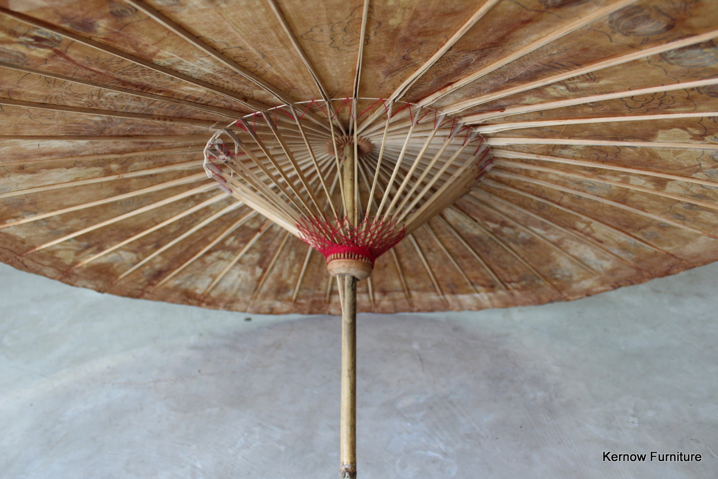 Oriental Dragon Paper Parasol - Kernow Furniture