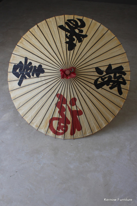 Large Oriental Paper Parasol - Kernow Furniture