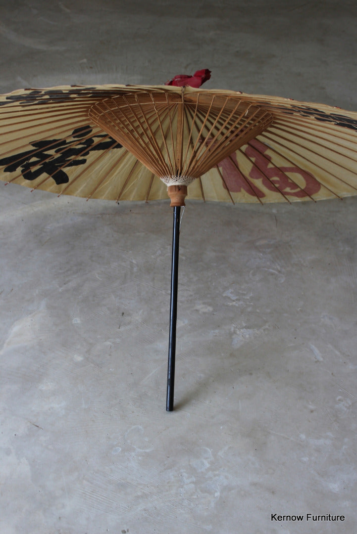 Large Oriental Paper Parasol - Kernow Furniture