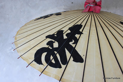 Large Oriental Paper Parasol - Kernow Furniture