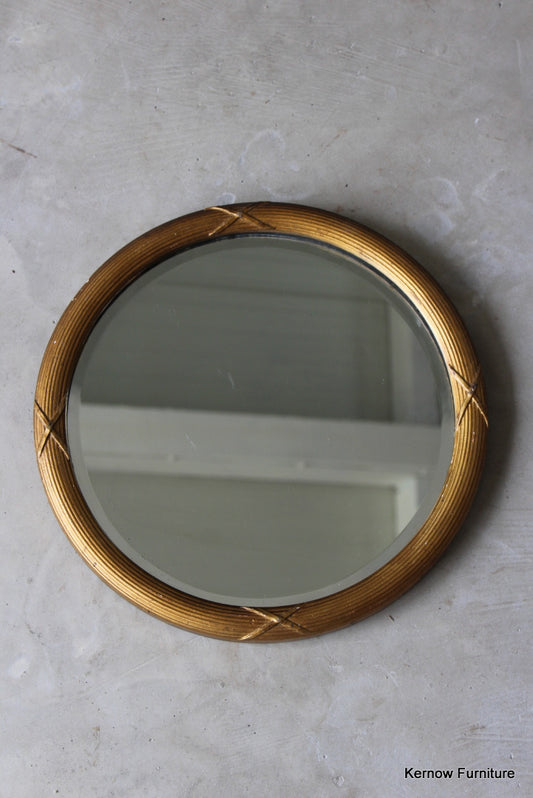 Round Gilt Mirror - Kernow Furniture