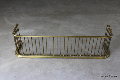 Brass Victorian Fire Fender - Kernow Furniture