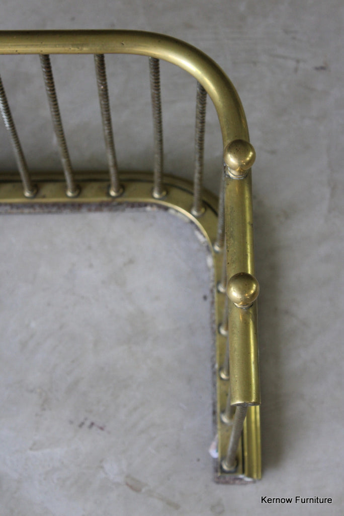 Brass Victorian Fire Fender - Kernow Furniture