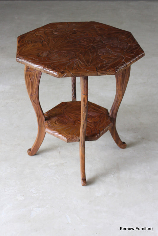 Oriental Style Two Tier Table - Kernow Furniture