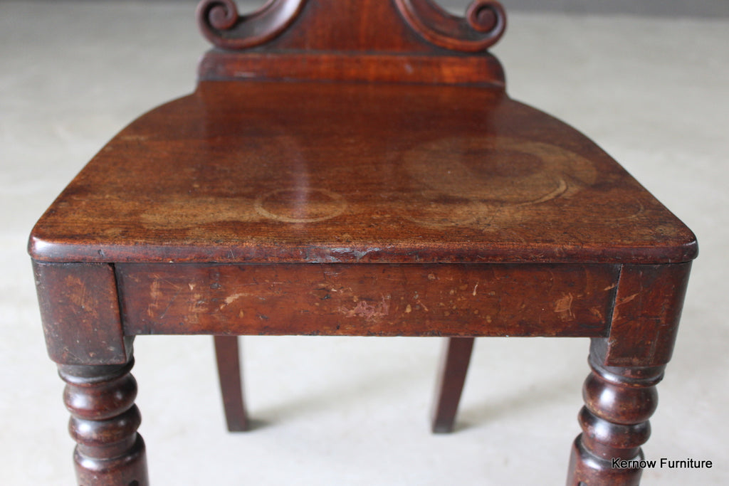 Antique Regency Hall Chair - Kernow Furniture