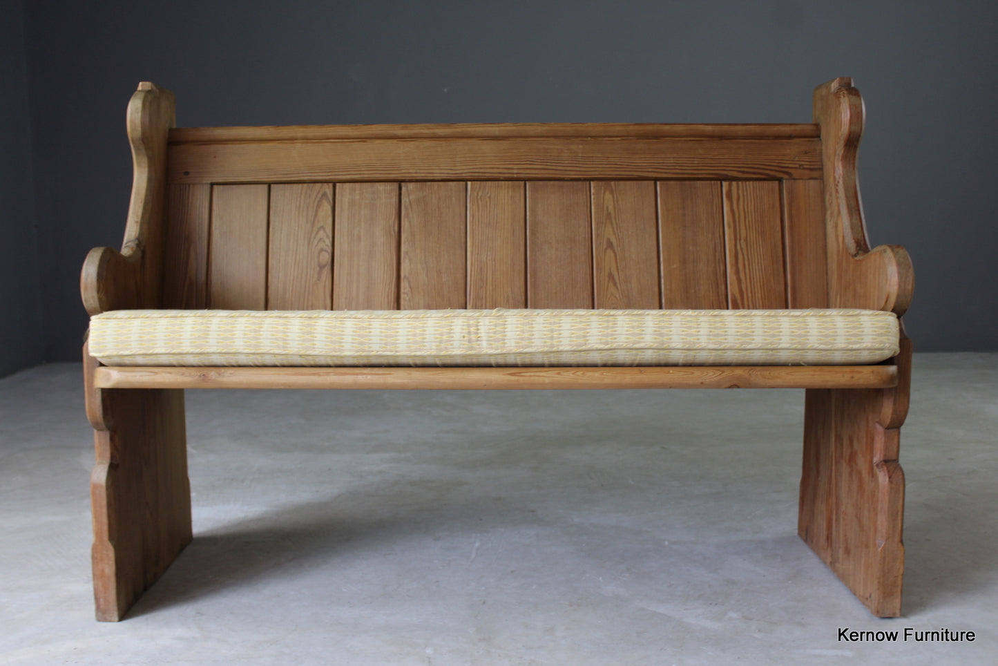 Victorian Pine Church Pew - Kernow Furniture