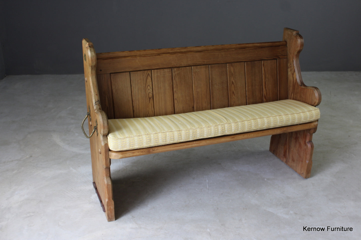 Victorian Pine Church Pew - Kernow Furniture