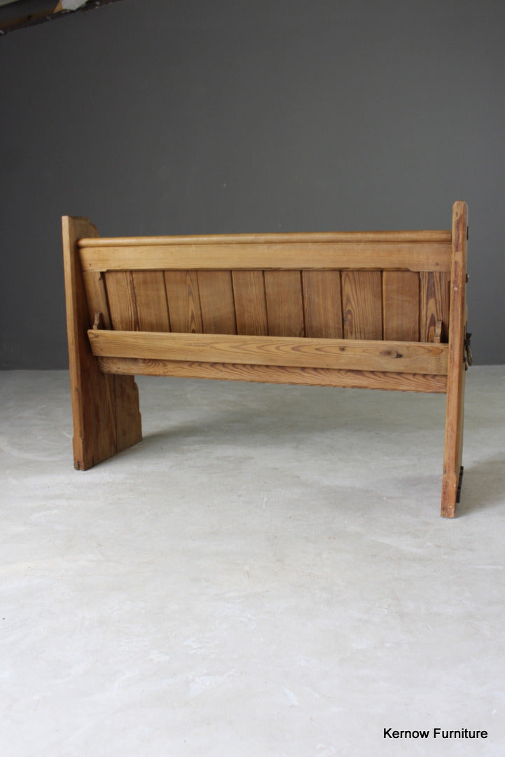 Victorian Pine Church Pew - Kernow Furniture