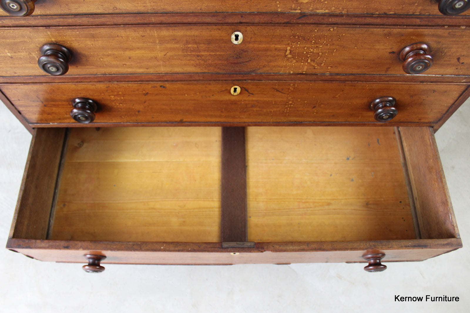 Georgian Mahogany Bureau - Kernow Furniture