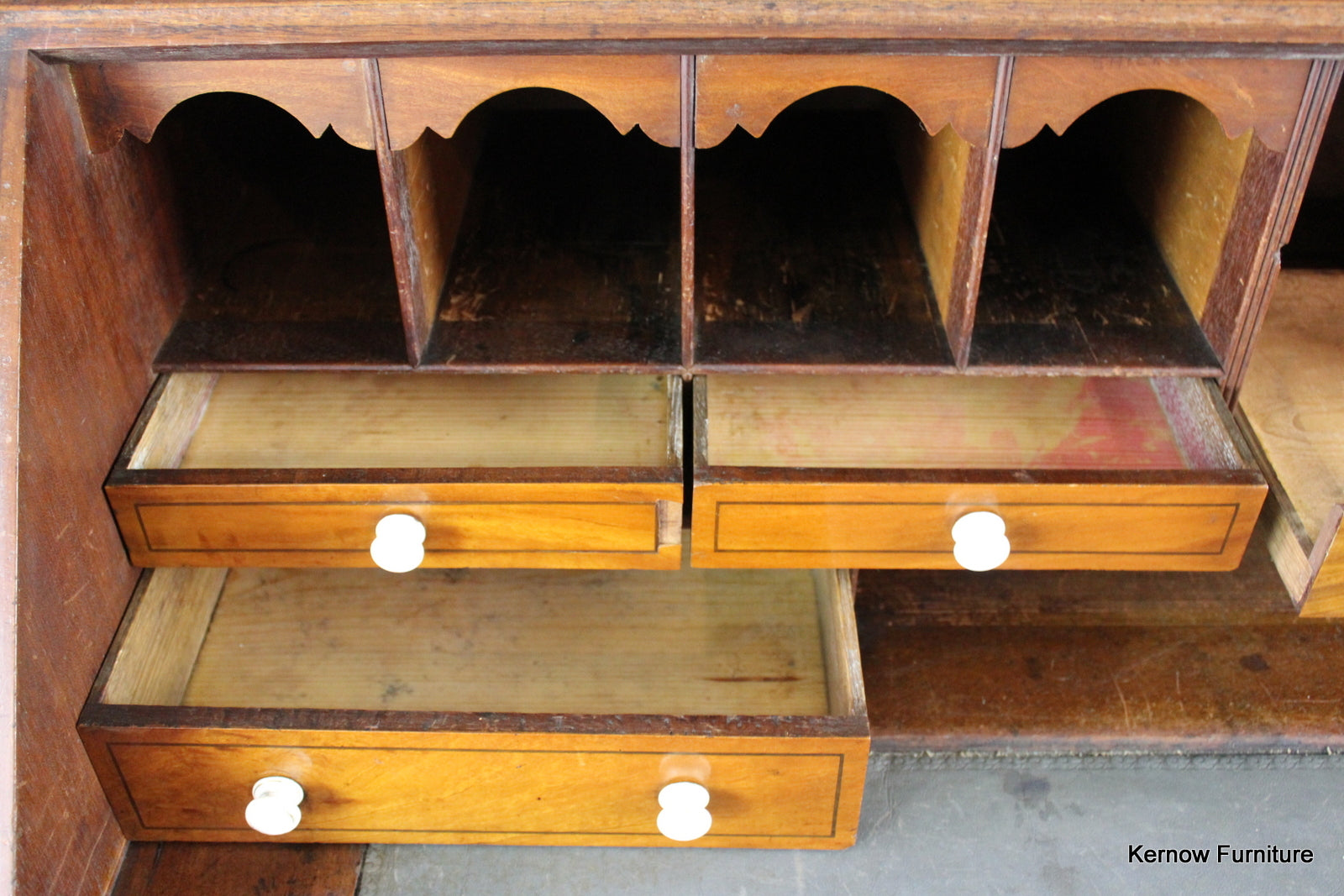 Georgian Mahogany Bureau - Kernow Furniture