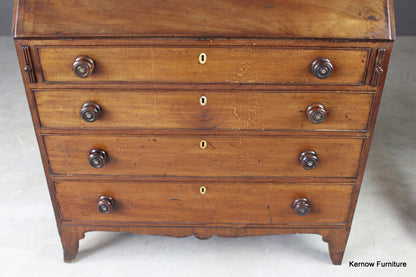 Georgian Mahogany Bureau - Kernow Furniture