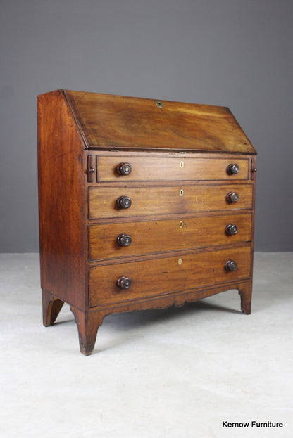 Georgian Mahogany Bureau - Kernow Furniture