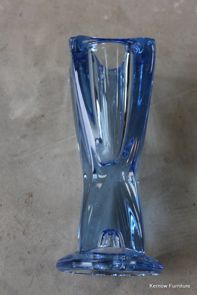 Blue Glass Bud Vase - Kernow Furniture