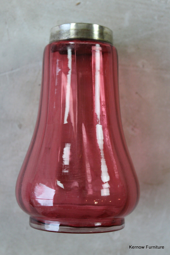 Cranberry Glass Vase - Kernow Furniture