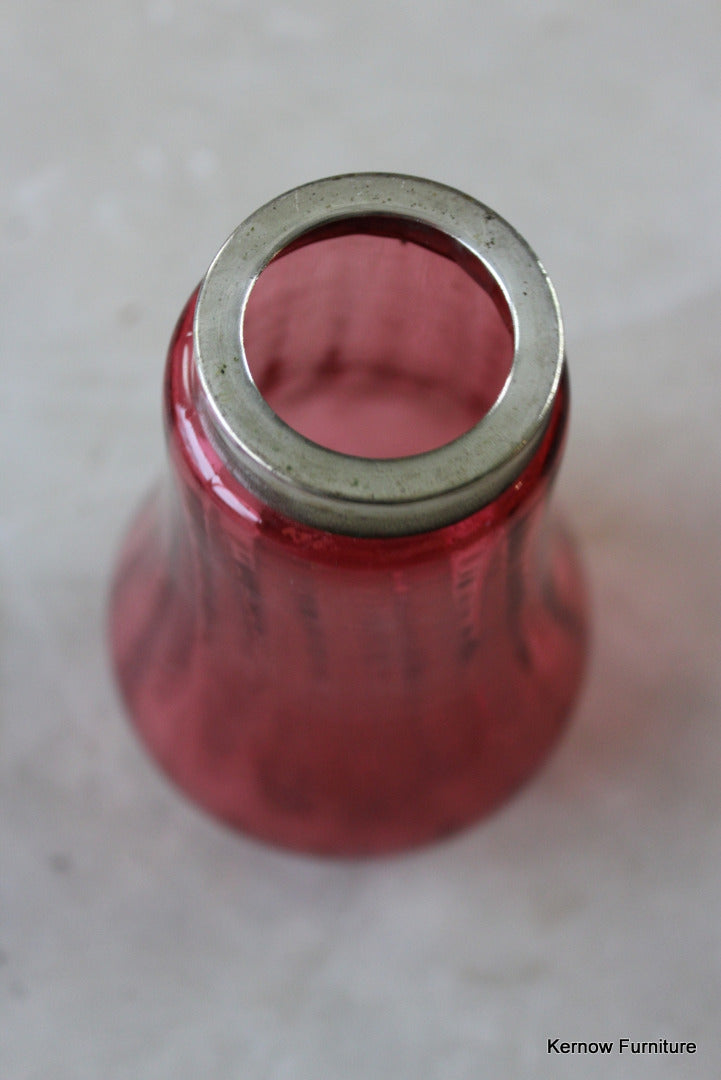 Cranberry Glass Vase - Kernow Furniture