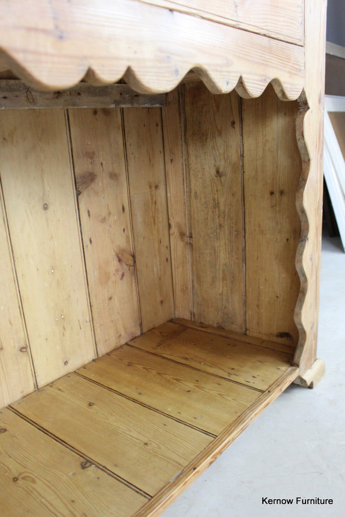 Large Antique Stripped Pine Dresser - Kernow Furniture