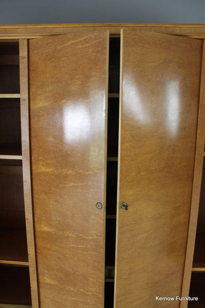 French Style Burr Maple Large Wardrobe - Kernow Furniture