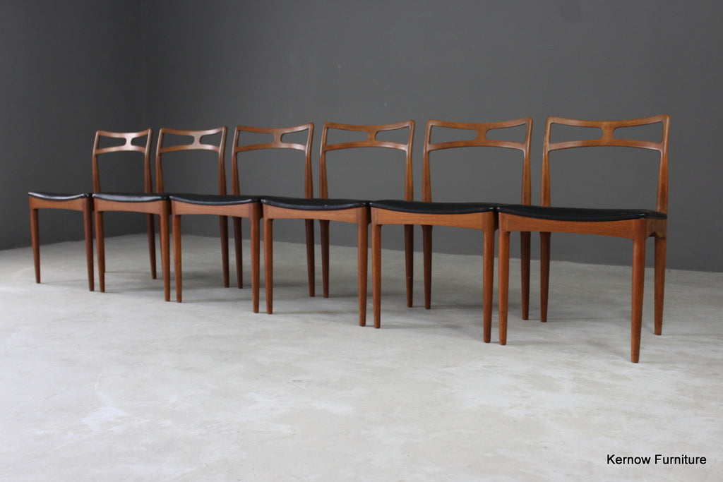 6 Johannes Andersen for Christian Linneberg Dining Chairs - Kernow Furniture
