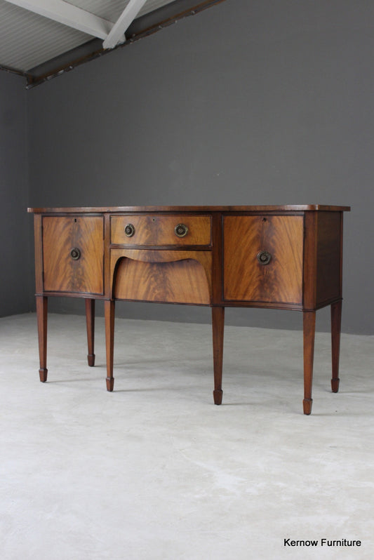 Serpentine Mahogany Sideboard - Kernow Furniture