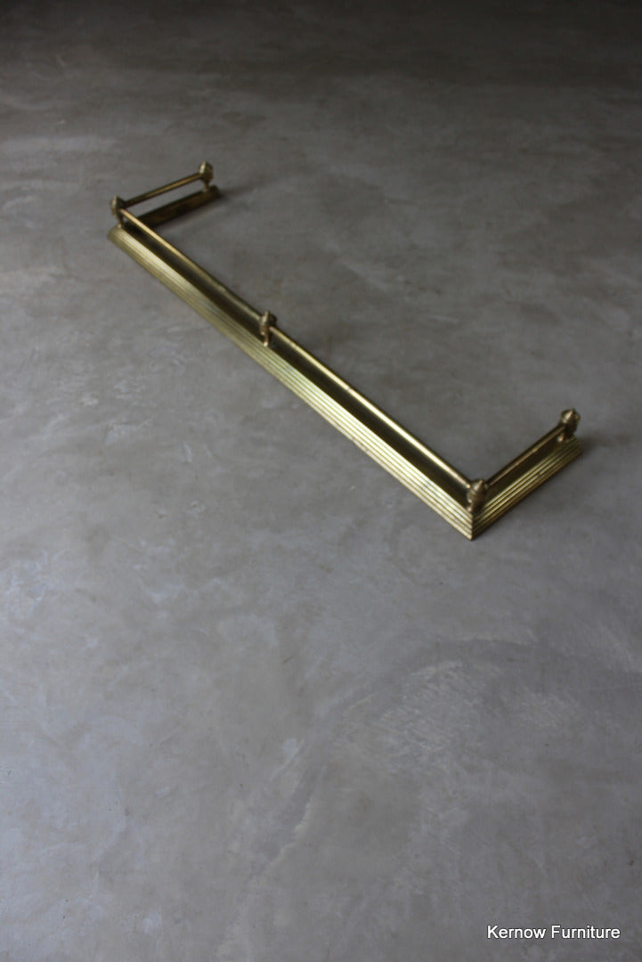 Victorian Brass Fire Fender - Kernow Furniture