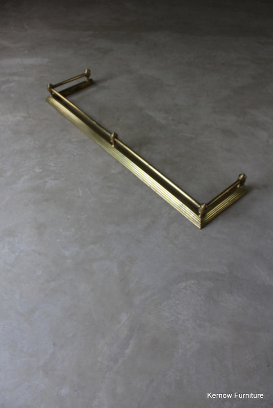 Victorian Brass Fire Fender - Kernow Furniture