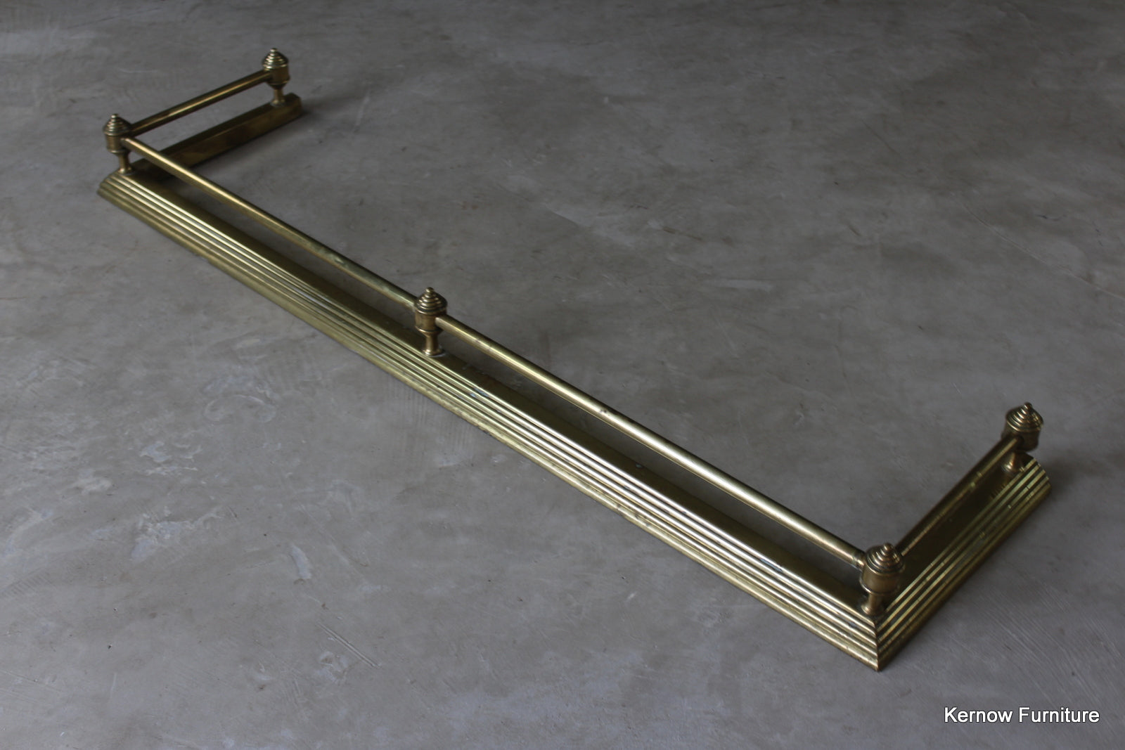 Victorian Brass Fire Fender - Kernow Furniture