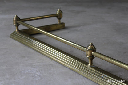 Victorian Brass Fire Fender - Kernow Furniture