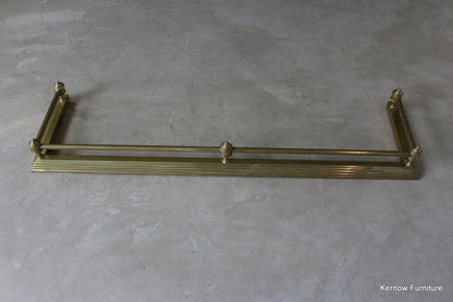 Victorian Brass Fire Fender - Kernow Furniture