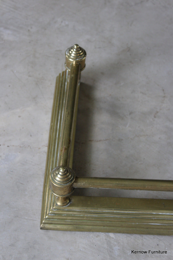 Victorian Brass Fire Fender - Kernow Furniture