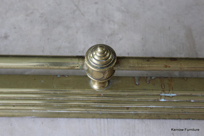 Victorian Brass Fire Fender - Kernow Furniture