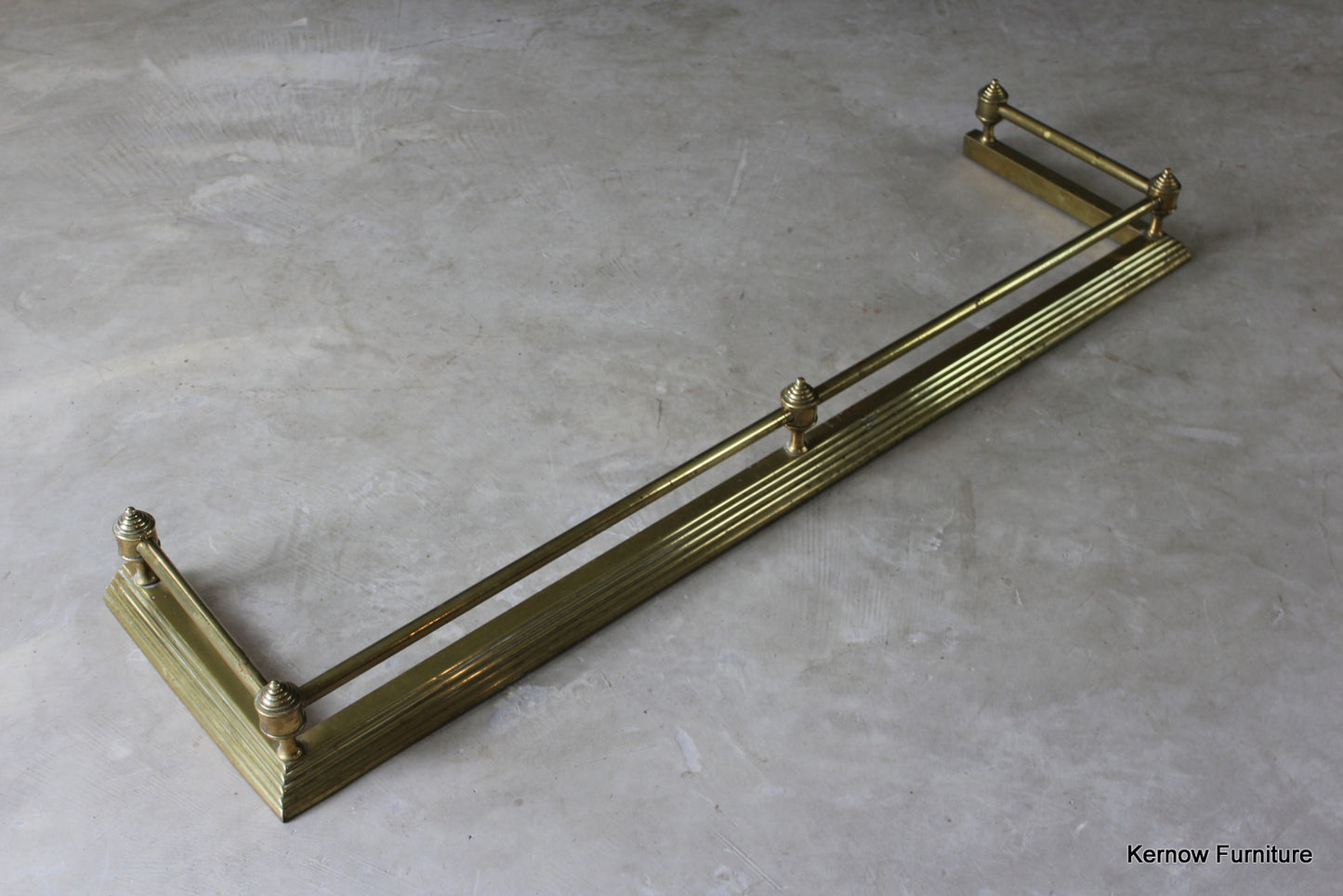 Victorian Brass Fire Fender - Kernow Furniture