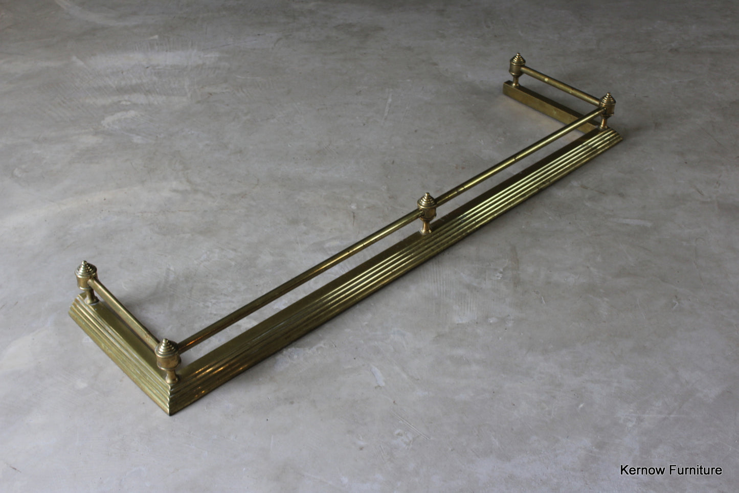 Victorian Brass Fire Fender - Kernow Furniture