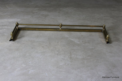 Victorian Brass Fire Fender - Kernow Furniture