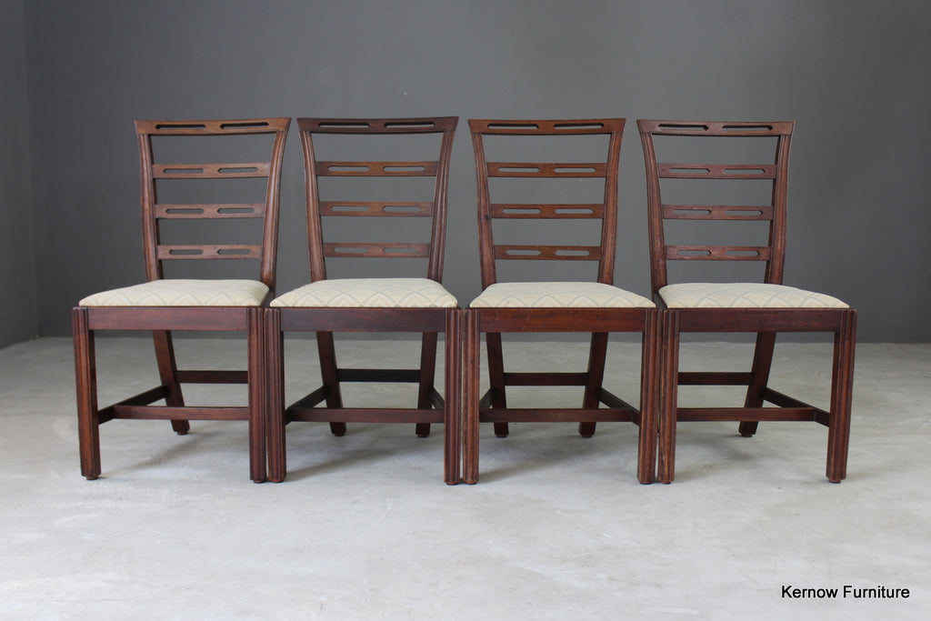 Antique Style Mahogany Dining Chairs - Kernow Furniture