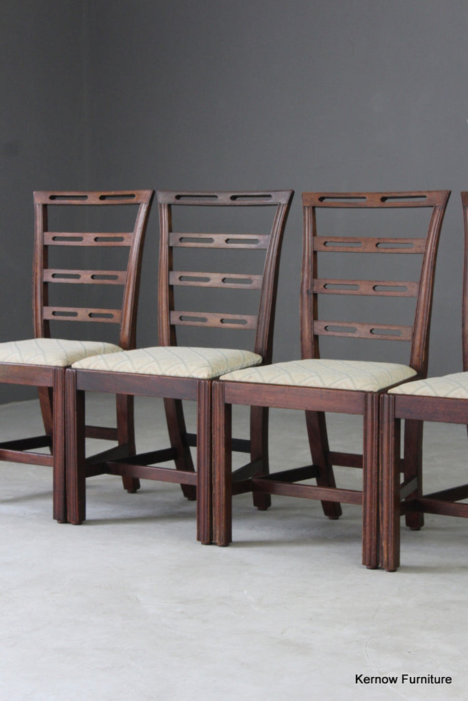 Antique Style Mahogany Dining Chairs - Kernow Furniture