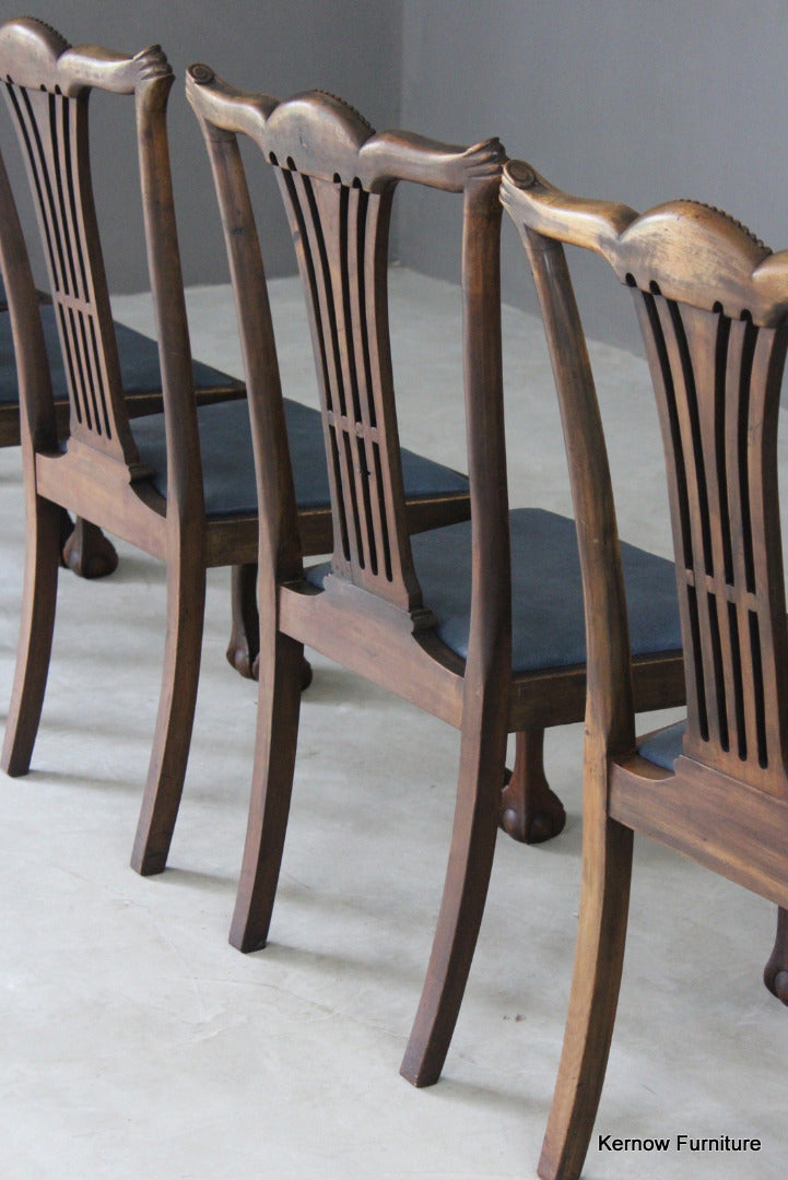 Set 8 Chippendale Style Dining Chairs - Kernow Furniture