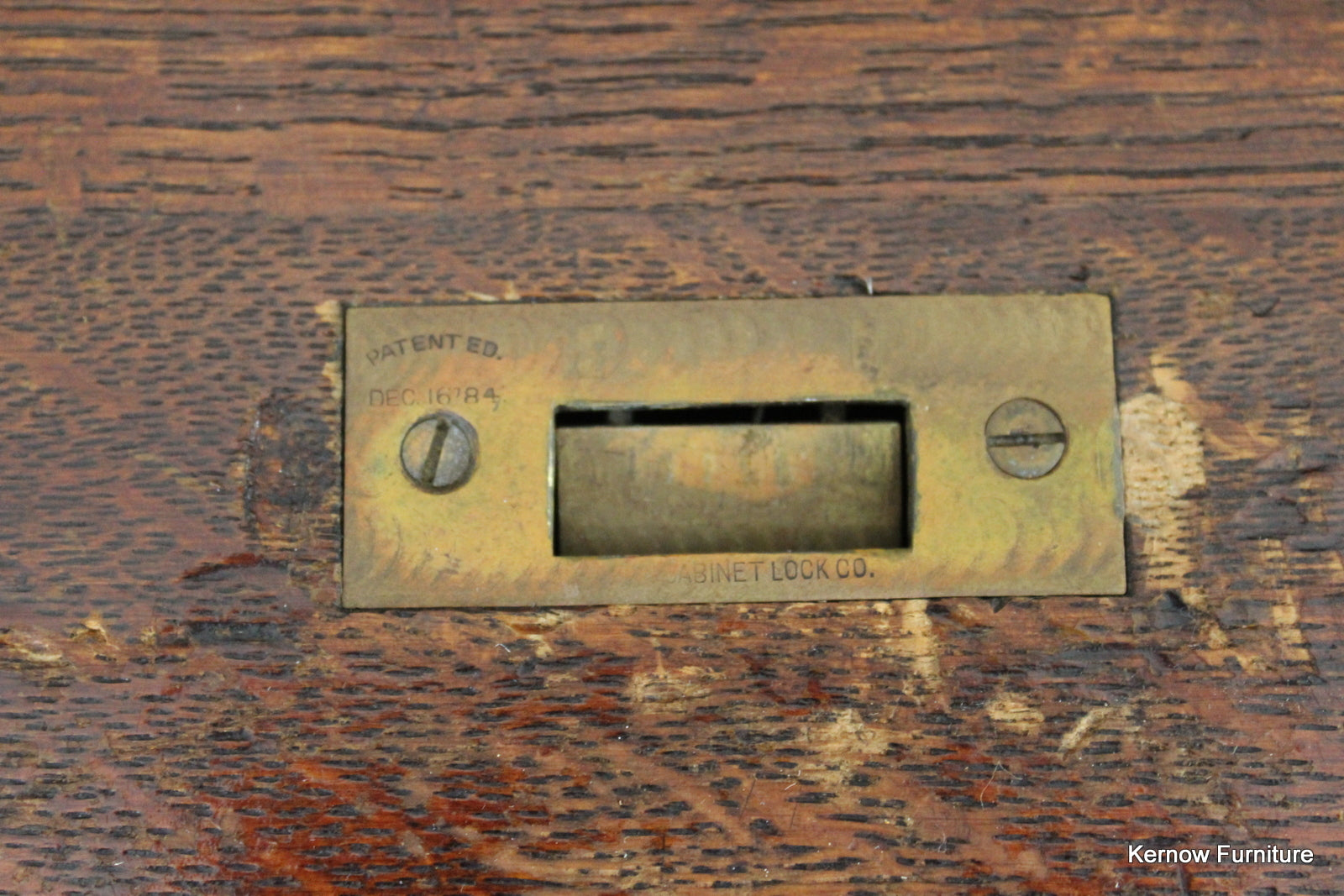 Antique Oak Tambour Roll Top Desk - Kernow Furniture