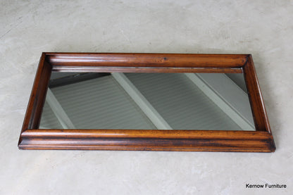 Antique Oak Rectangular Wall Mirror - Kernow Furniture