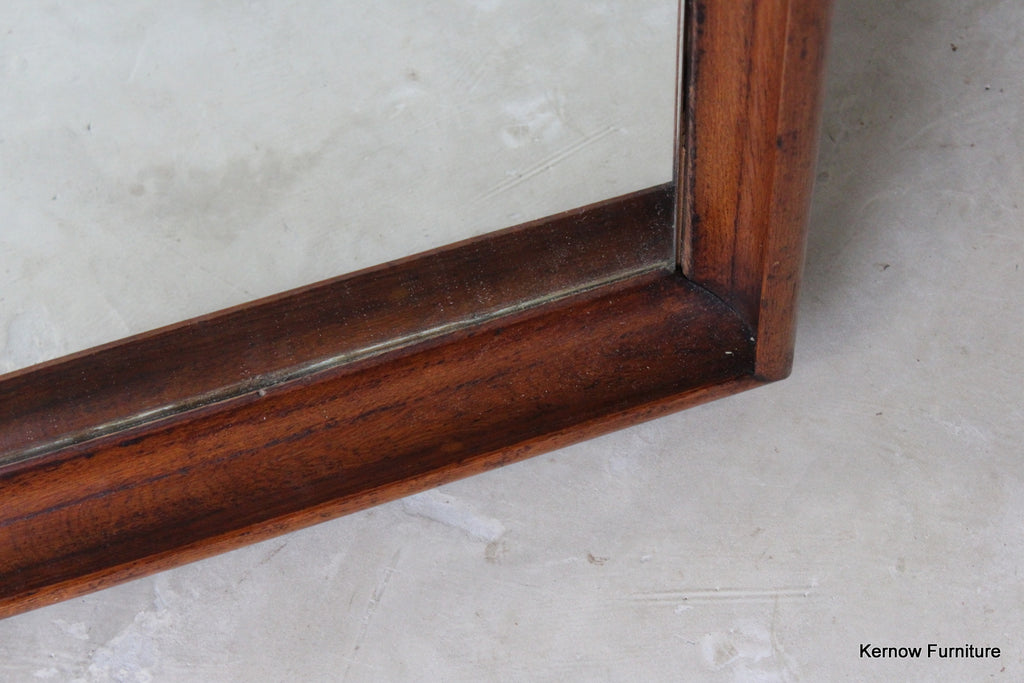 Antique Oak Rectangular Wall Mirror - Kernow Furniture