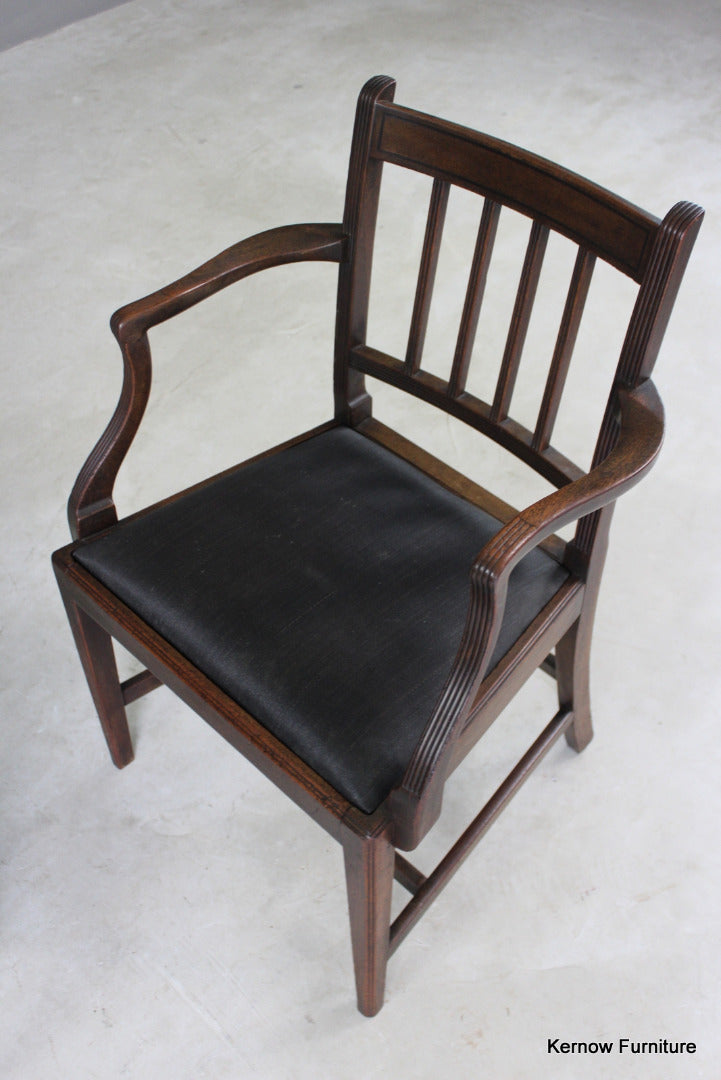 Set 8 Georgian Style Mahogany Dining Chairs - Kernow Furniture