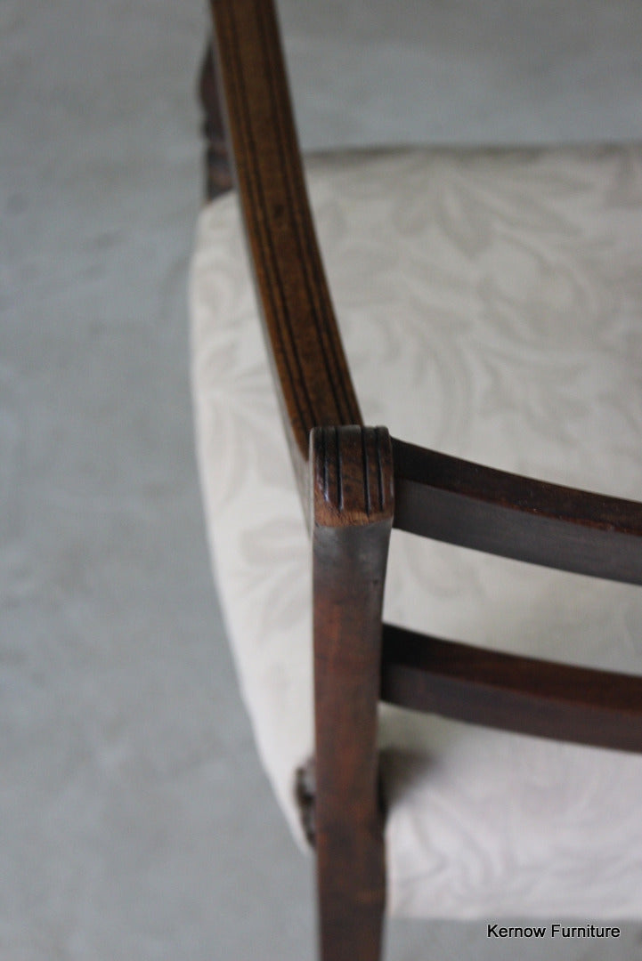 Single Antique Mahogany Carver Chair - Kernow Furniture