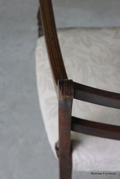 Single Antique Mahogany Carver Chair - Kernow Furniture