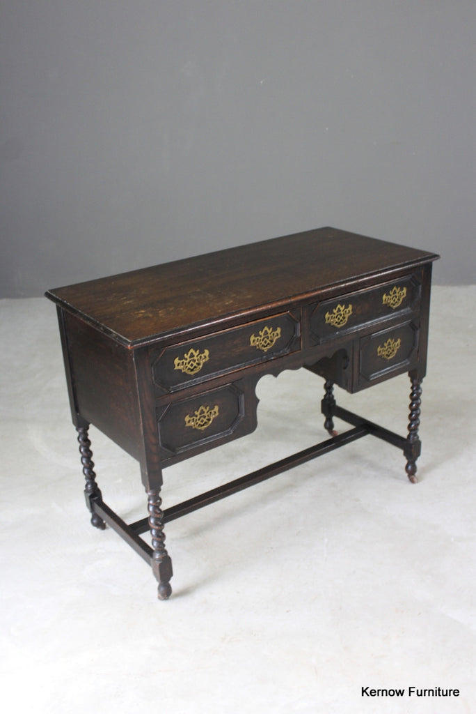 Georgian Style Dark Oak Side Table - Kernow Furniture